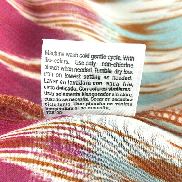 a.n.a Pink & Blue Zig-Zag Striped Coverup (Size: X-Large) - Picture 10 of 10